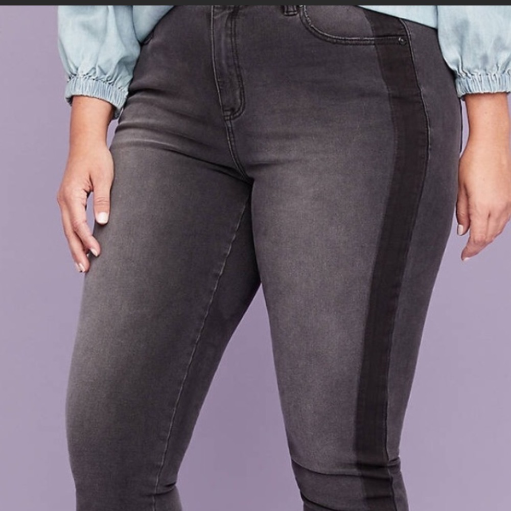 Lane Bryant Tuxedo Stripe Jeans